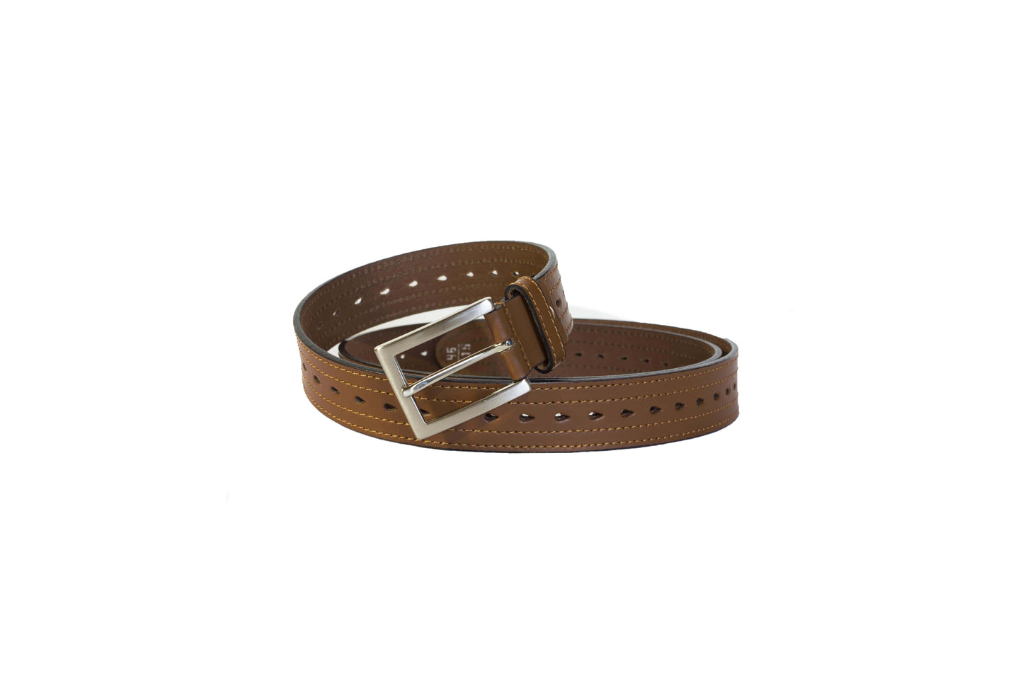 Ceinture en cuir marron de 4 cm de large - O'Cuir