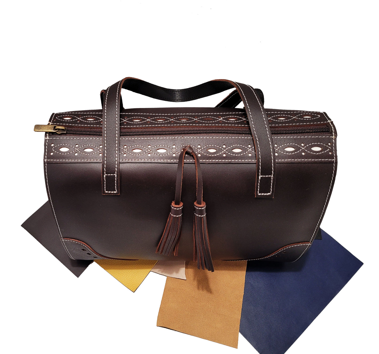 Grand sac à main en cuir coffre - O'Cuir