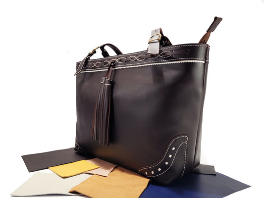 Grand sac fourre-tout en cuir huilé - O'Cuir
