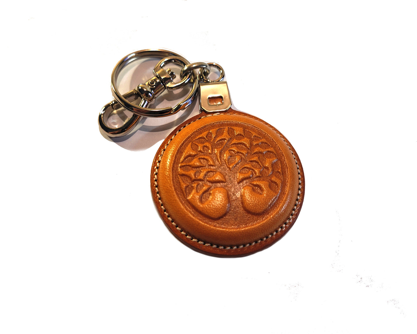 Porte-clés en cuir arbre de vie - O'Cuir