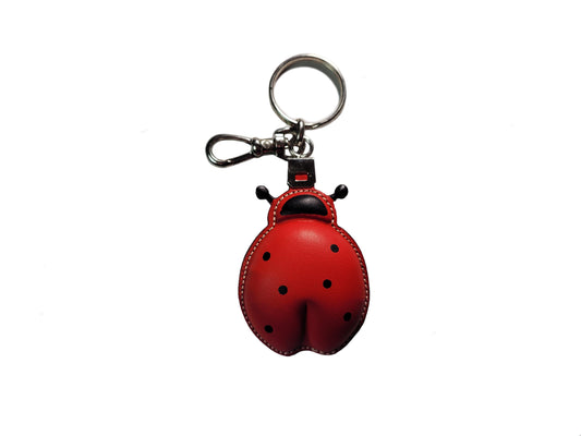 Porte-clés en cuir coccinelle - O'Cuir