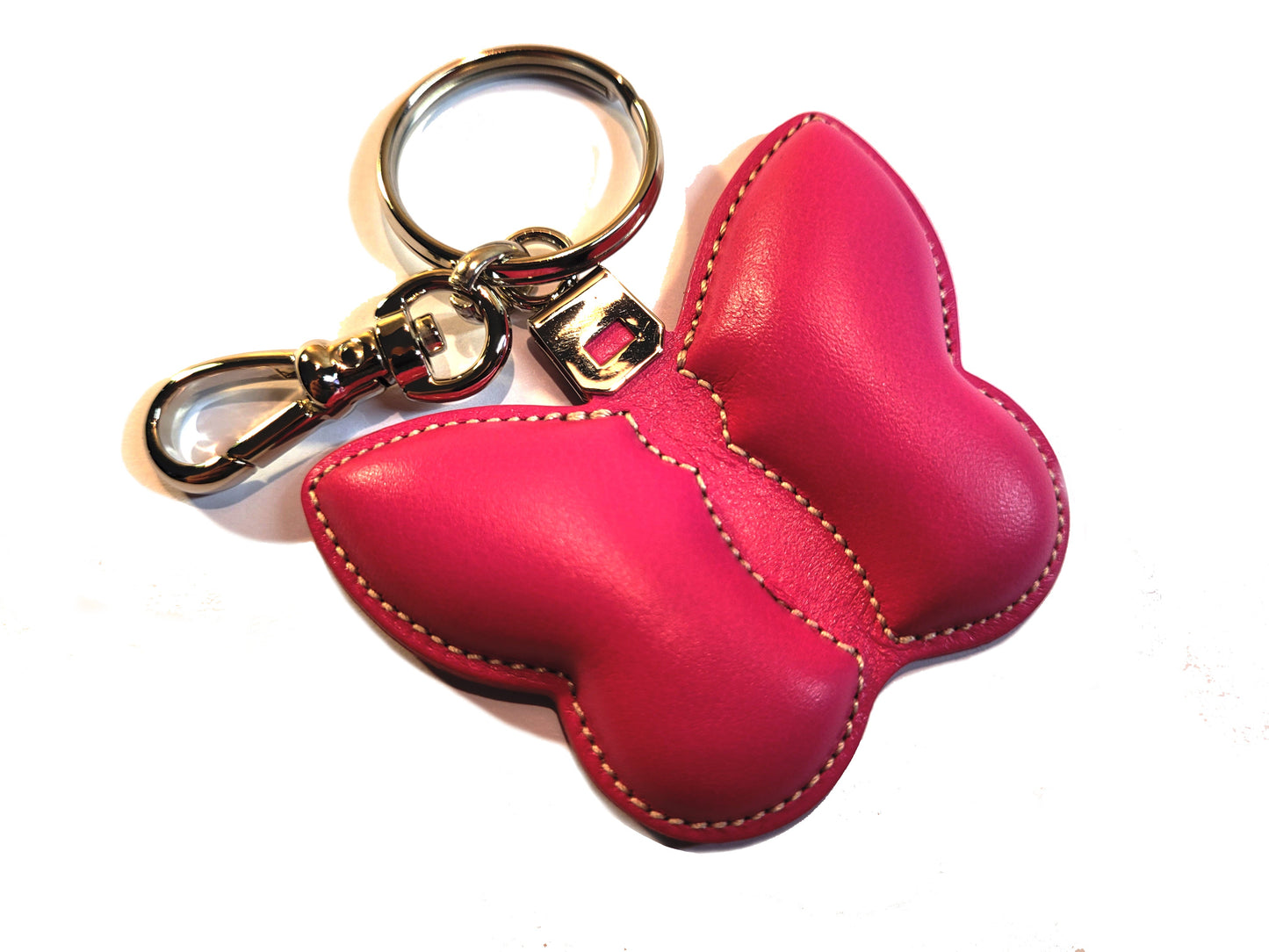 Porte-clés en cuir papillon - O'Cuir