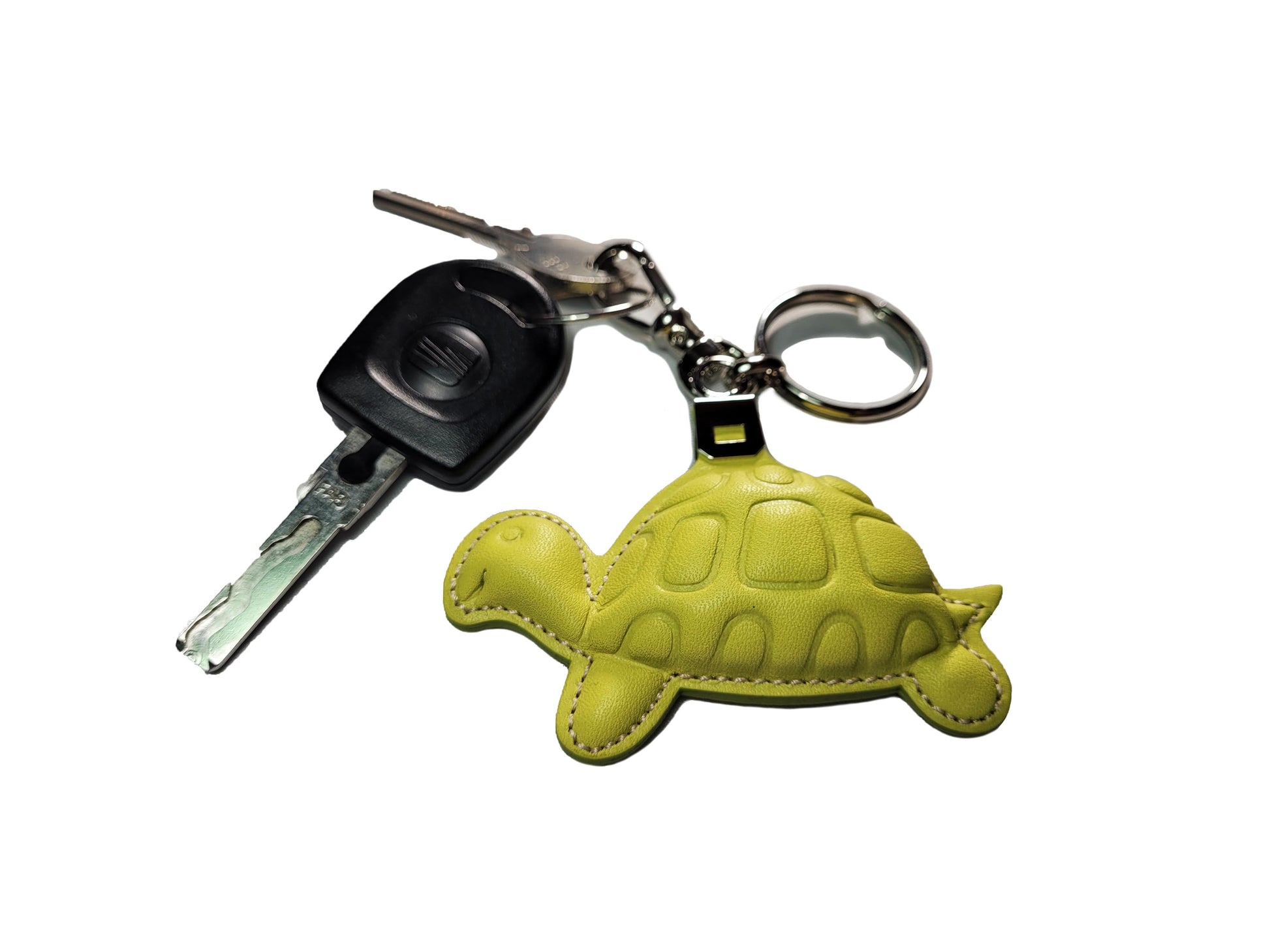 Porte-clés en cuir tortue - O'Cuir