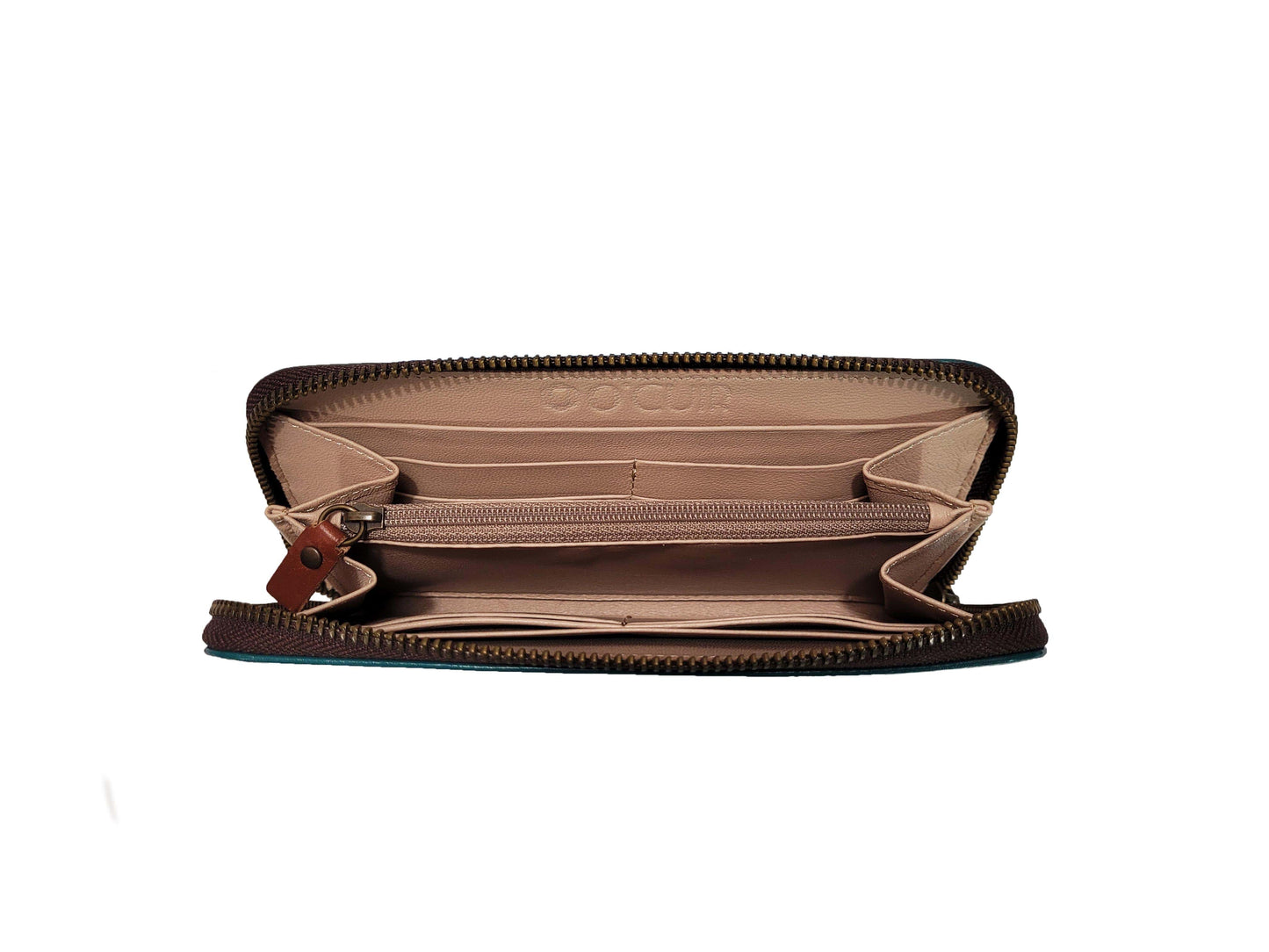 Portefeuille classique en cuir camel - O'Cuir