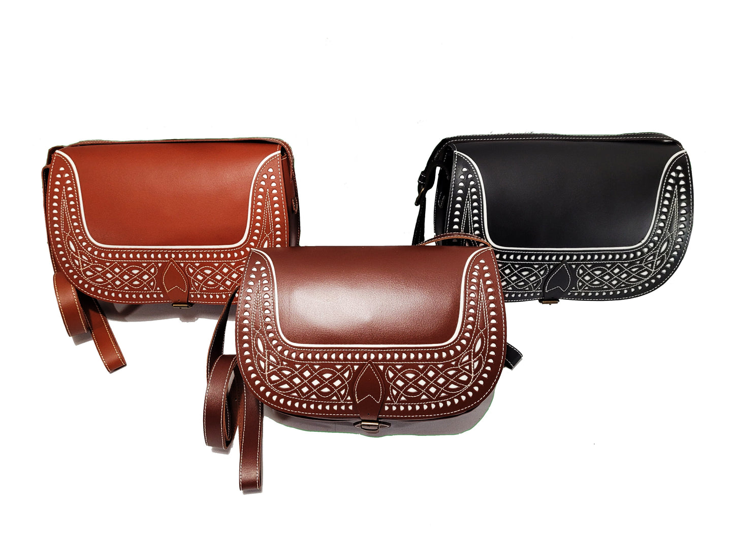 Sac à bandoulière en cuir de style andalou - O'Cuir