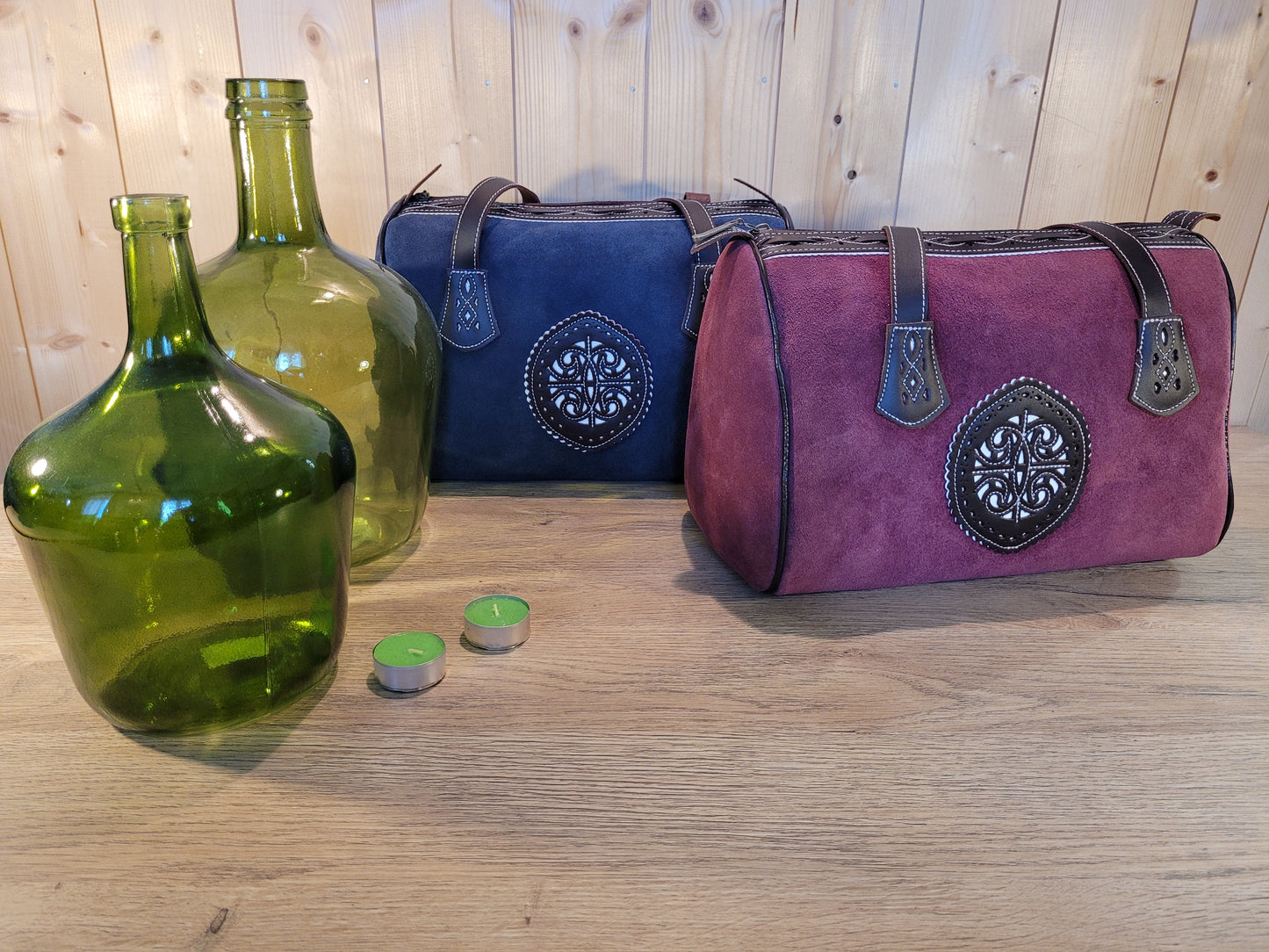 Sac à main bowling en daim - O'Cuir