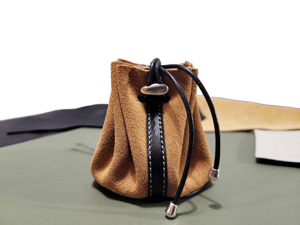 Bourse en cuir Daim - O'Cuir